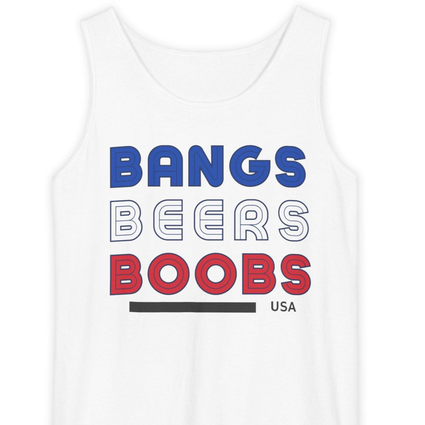 Bangs, Beers, Boobs Tank Top