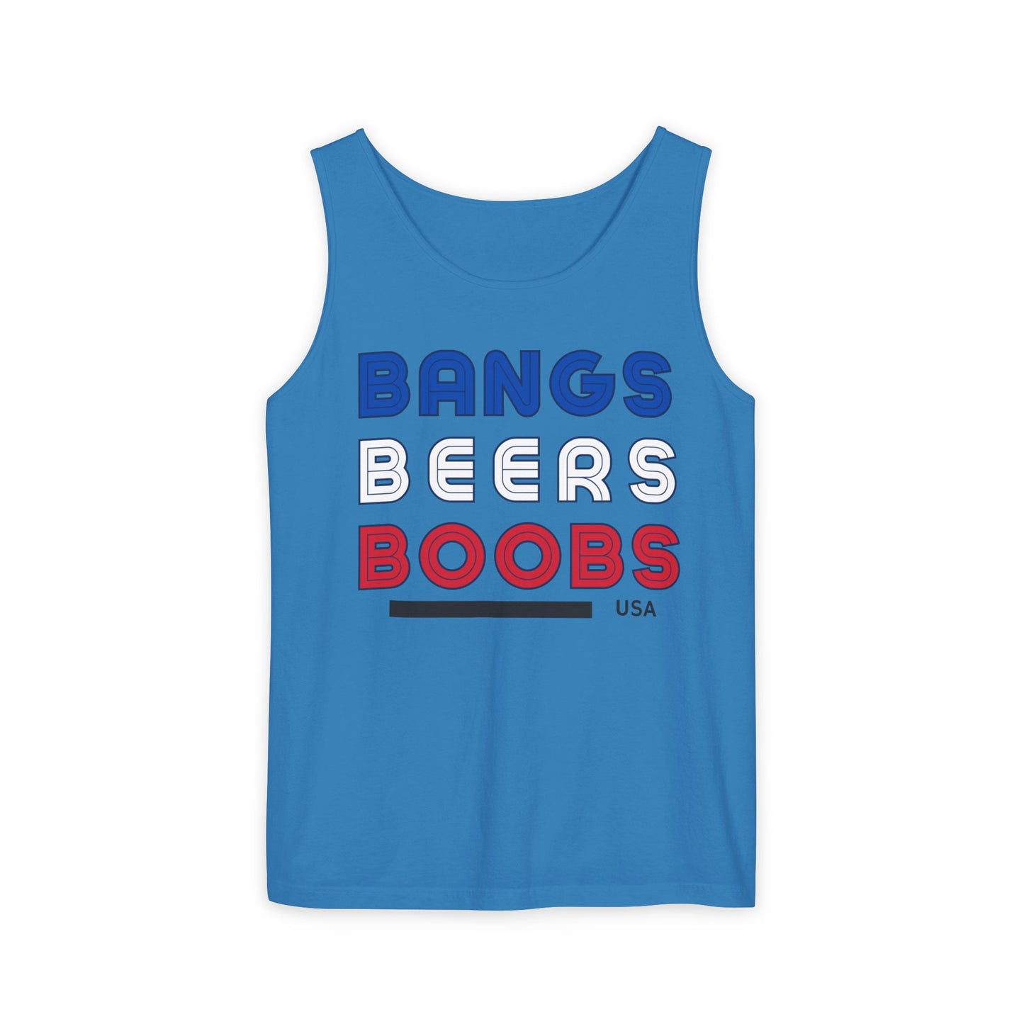 Bangs, Beers, Boobs Tank Top