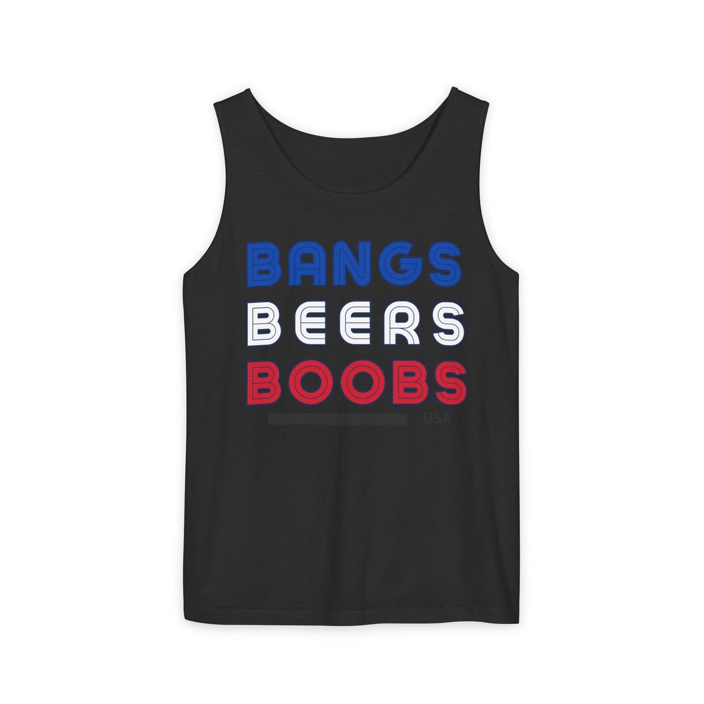 Bangs, Beers, Boobs Tank Top